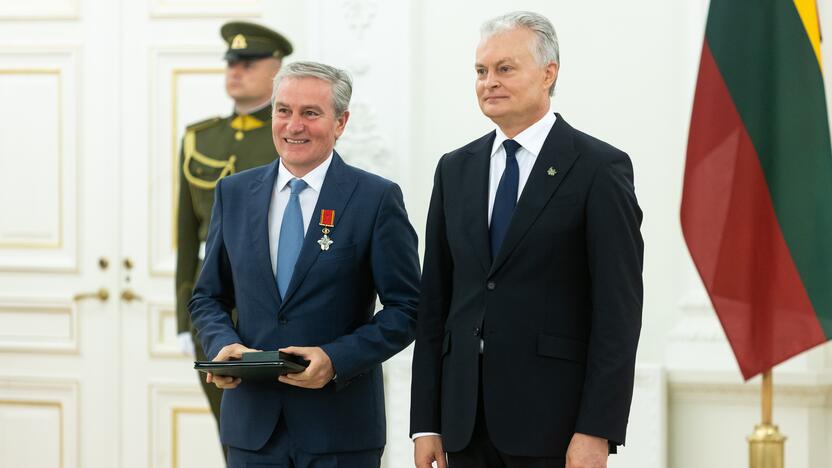 Valstybės apdovanojimų įteikimo ceremonija