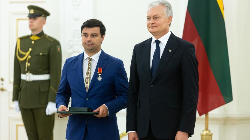 Valstybės apdovanojimų įteikimo ceremonija