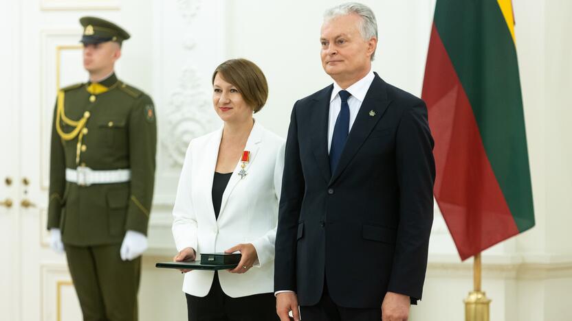 Valstybės apdovanojimų įteikimo ceremonija