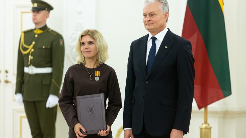 Valstybės apdovanojimų įteikimo ceremonija