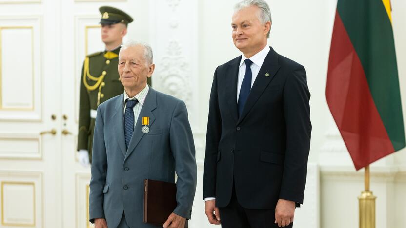 Valstybės apdovanojimų įteikimo ceremonija