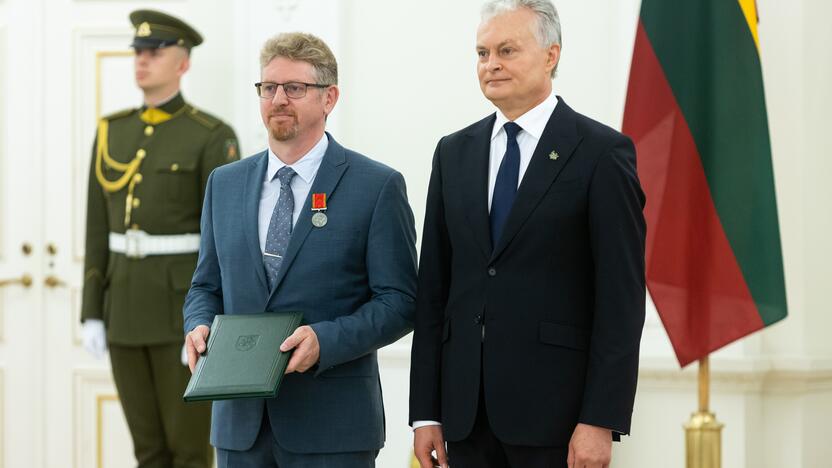 Valstybės apdovanojimų įteikimo ceremonija