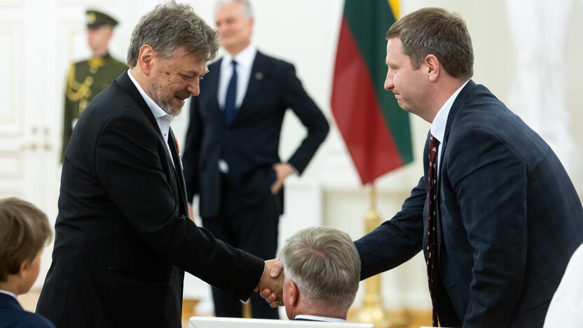 Valstybės apdovanojimų įteikimo ceremonija