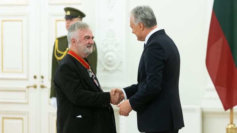 Valstybės apdovanojimų įteikimo ceremonija