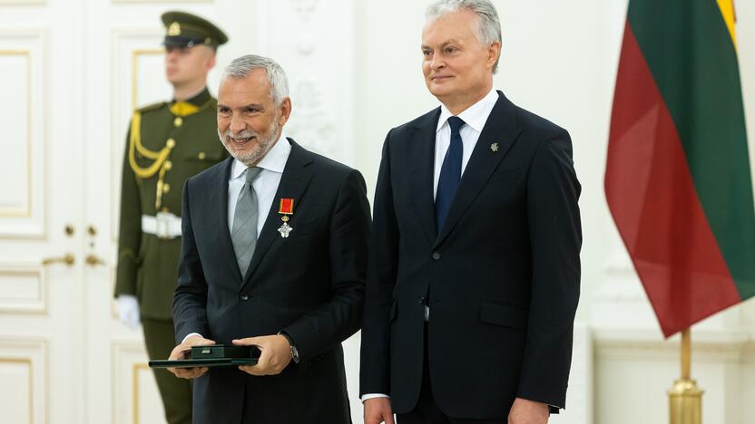 Valstybės apdovanojimų įteikimo ceremonija