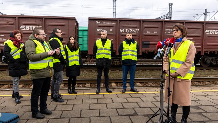 Spaudos konferencija apie stiprinamą krovinių gabenimo kontrolę