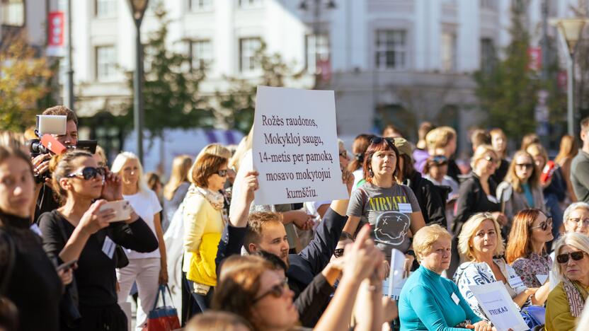 Prie Vyriausybės prasideda mokytojų streikas