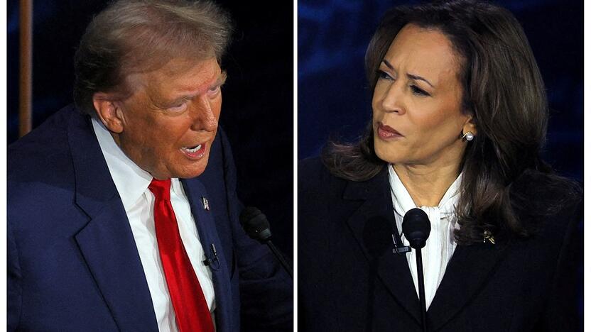 Donaldas Trumpas ir Kamala Harris