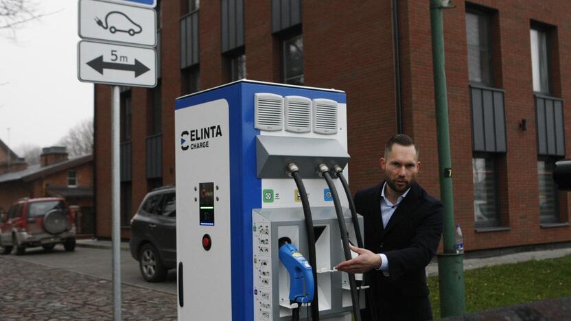 Klaipėdoje elektromobiliams – dar viena įkrovimo stotelė