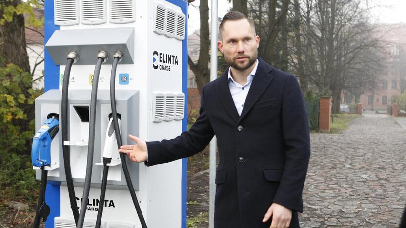 Klaipėdoje elektromobiliams – dar viena įkrovimo stotelė