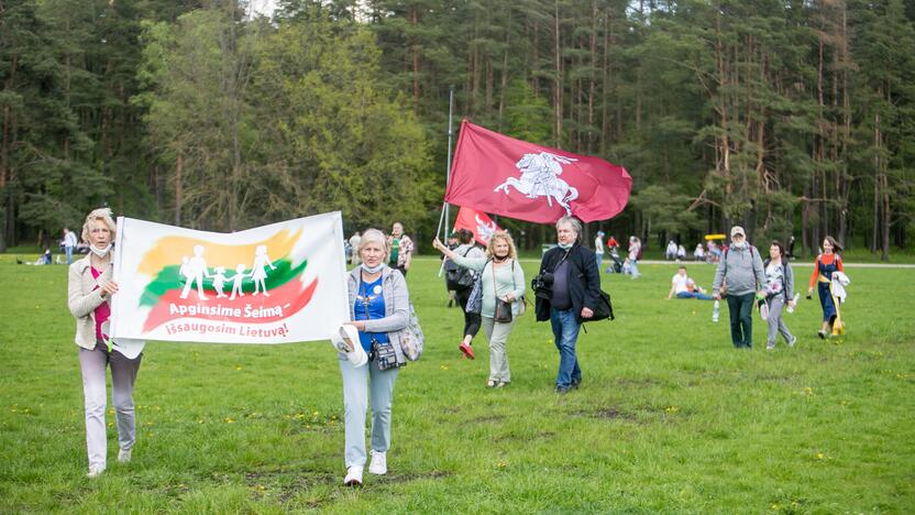 Vingio parke renkasi „Didžiojo šeimos gynimo maršo“ dalyviai