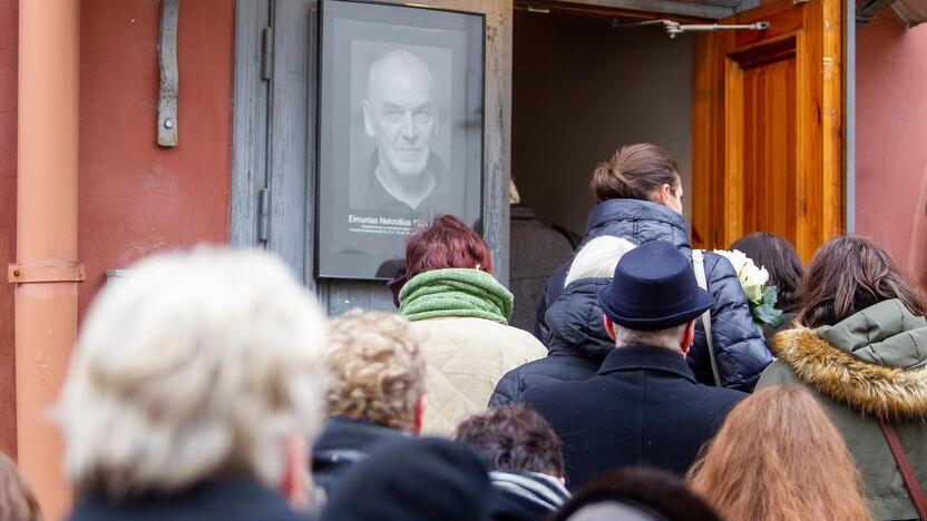 Atsisveikinimas su E. Nekrošiumi „Meno Forto“ salėje