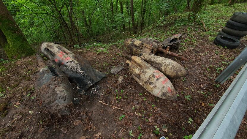 Aleksote aptikta mažiausiai pusšimtis aviacinių bombų