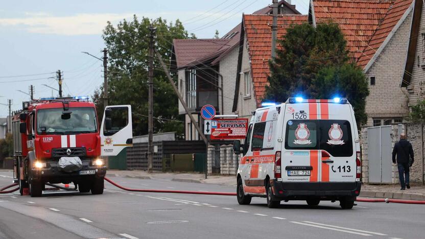 Vilijampolėje degė gyvenamasis namas