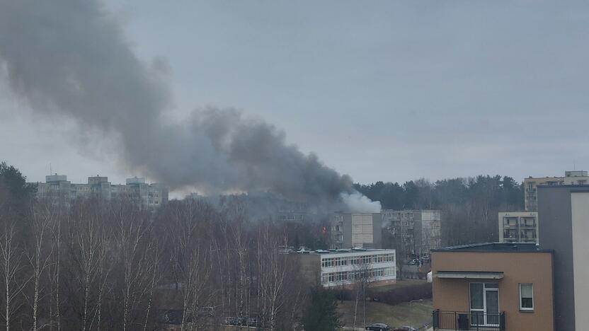 Keturis butus Viršuliškių daugiabutyje surijo liepsnos