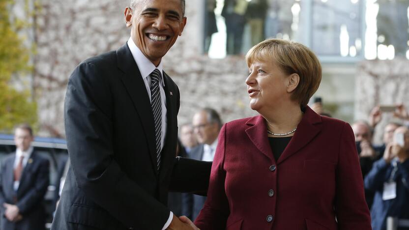 Barackas Obama ir Angela Merkel