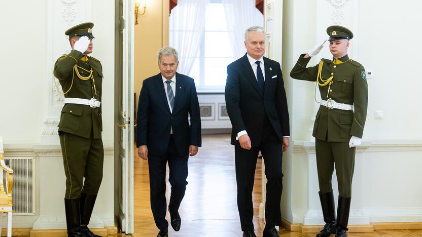 Oficialus Suomijos prezidento S. Niinisto sutikimas prezidentūroje