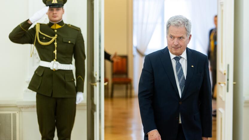 Oficialus Suomijos prezidento S. Niinisto sutikimas prezidentūroje