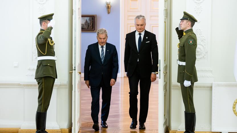 Oficialus Suomijos prezidento S. Niinisto sutikimas prezidentūroje