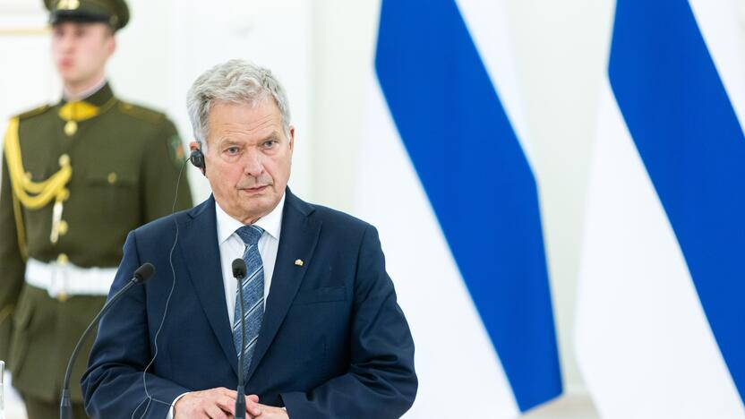 Oficialus Suomijos prezidento S. Niinisto sutikimas prezidentūroje