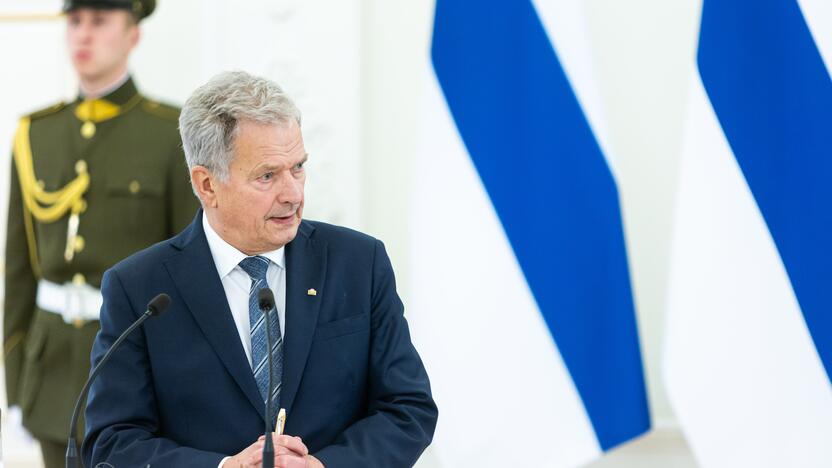 Oficialus Suomijos prezidento S. Niinisto sutikimas prezidentūroje