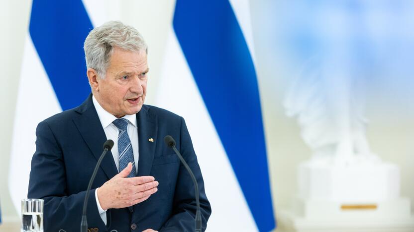 Oficialus Suomijos prezidento S. Niinisto sutikimas prezidentūroje