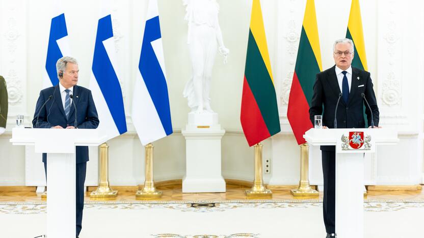 Oficialus Suomijos prezidento S. Niinisto sutikimas prezidentūroje