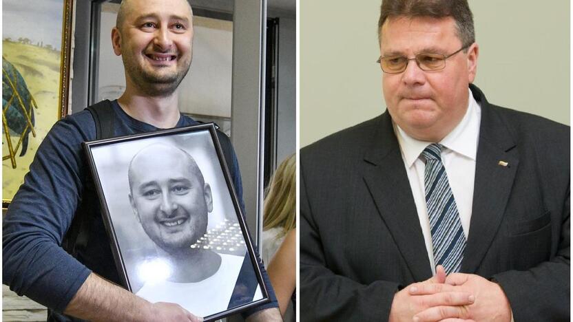 Arkadijus Babčenka (kairėje) ir Linas Linkevičius (dešinėje)