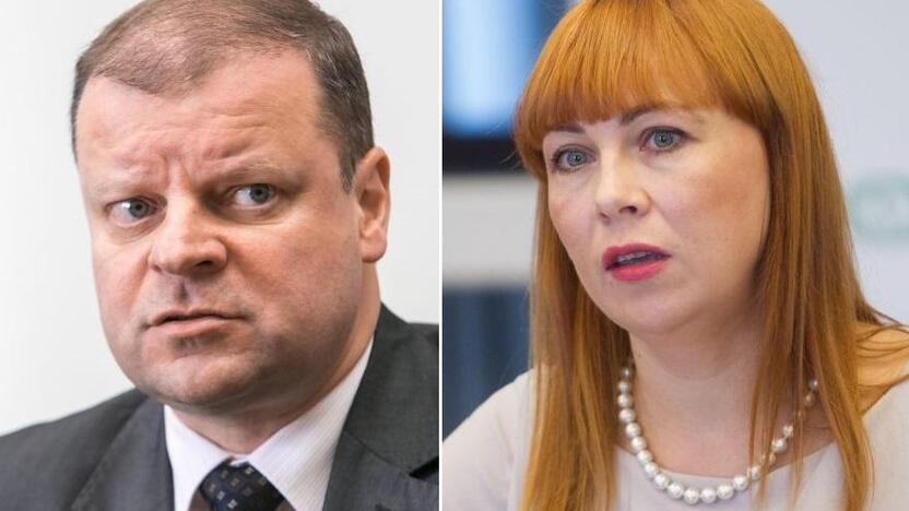 Jurgita Petrauskienė ir Saulius Skvernelis