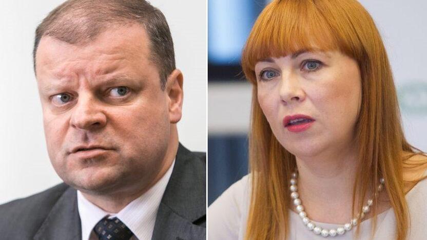 Jurgita Petrauskienė ir Saulius Skvernelis