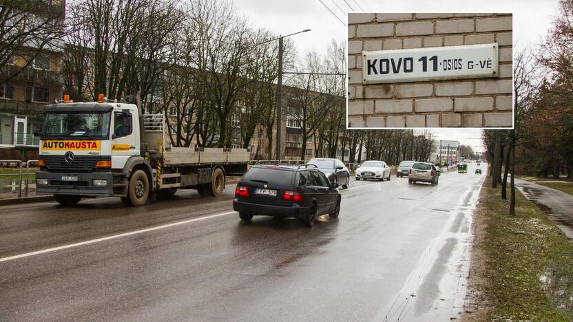 Judri: Kovo 11-osios gatvė Kaune driekiasi apie 3 km.