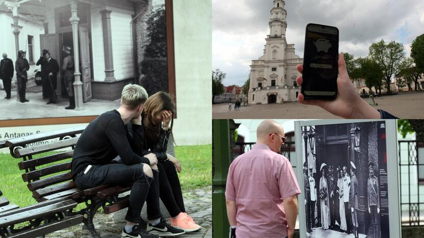 Tikslas: žaidimo organizatorių įspėtos, kad čia galima rasti reikalingų užuominų, Istorinės Prezidentūros kiemelyje atidarytą parodą atidžiai apžiūrinėjo šeimos.