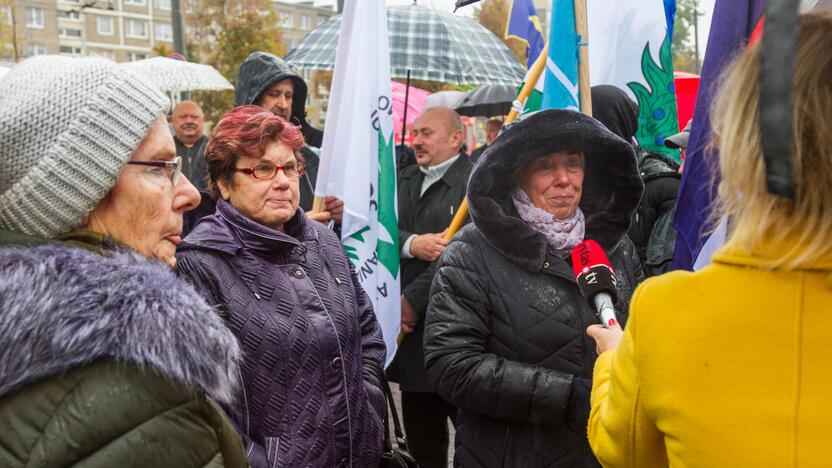 Piketas prieš planus dalį Kauno rajono teritorijos prijungti prie miesto