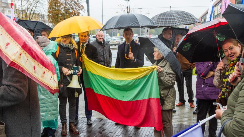 Piketas prieš planus dalį Kauno rajono teritorijos prijungti prie miesto