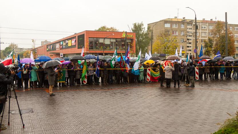 Piketas prieš planus dalį Kauno rajono teritorijos prijungti prie miesto