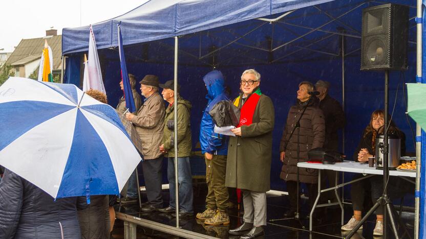 Piketas prieš planus dalį Kauno rajono teritorijos prijungti prie miesto