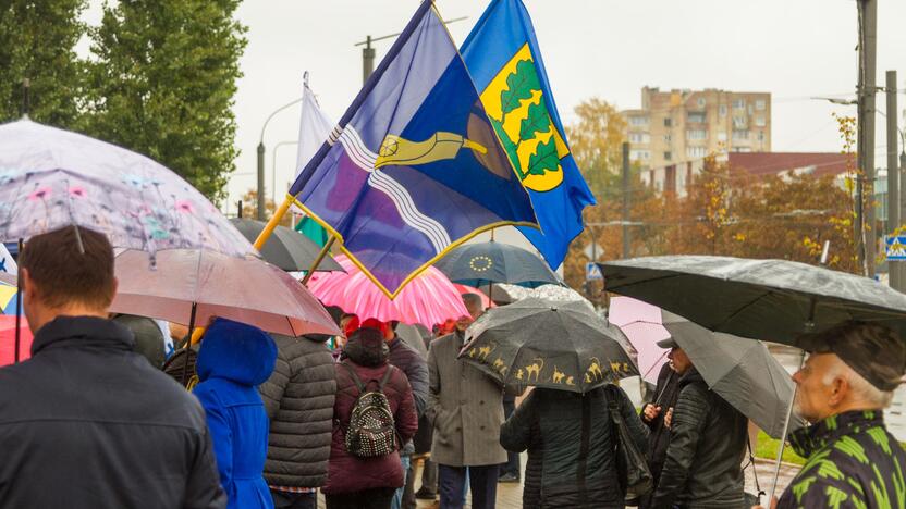 Piketas prieš planus dalį Kauno rajono teritorijos prijungti prie miesto