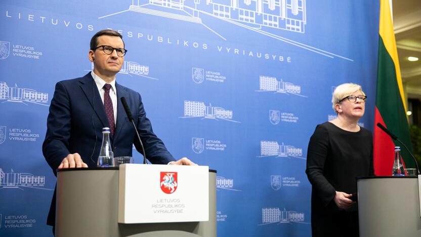 Lietuvos ir Lenkijos ministrų pirmininkų spaudos konferencija