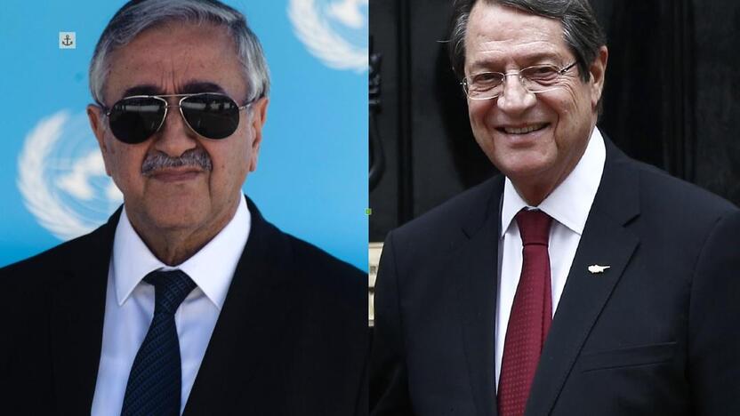 Mustafos Akinci (kairėje) ir Nikas Anastasiadžis (dešinėje)