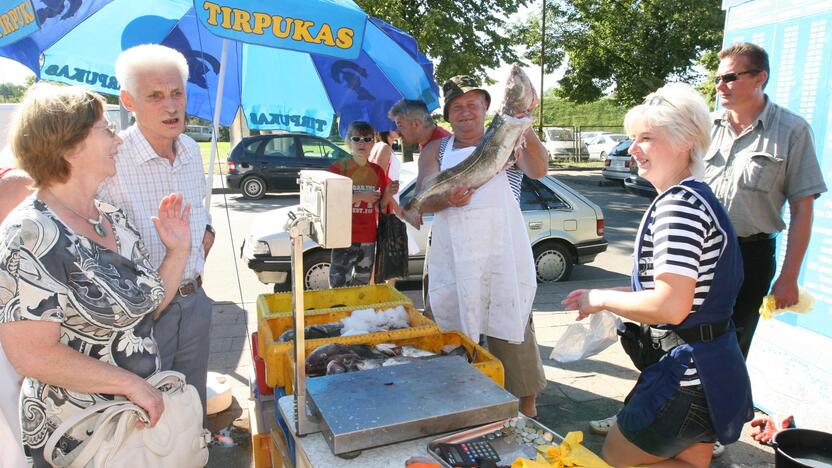 Žvejai nėra tikri, ar spės Jūros šventės svečiams pasiūlyti  šviežių žuvų.