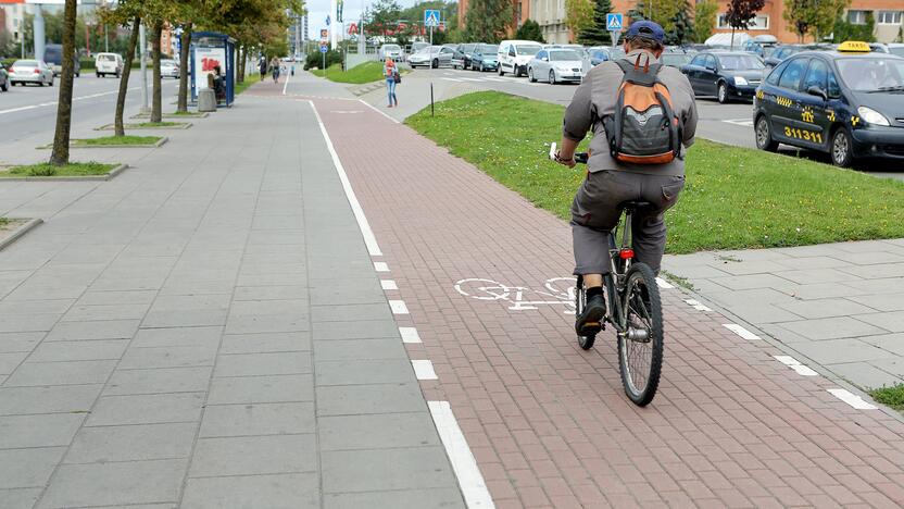 Pokyčiai: įgyvendinus rekonstrukciją, nuo Šilutės plento iki Taikos prospekto turėtų nusidriekti 2,5 metro pločio dviračių takas.