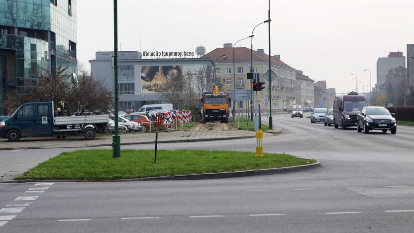 Eismas: nuo pirmadienio Minijos gatvėje bus ribojamas eismas, judėjimas vyks viena juosta abiem kryptimis.