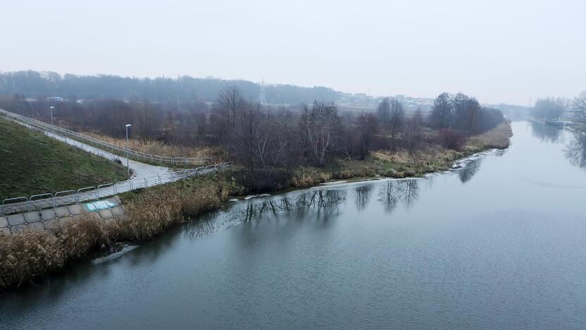 Idėja: vietoje šiuo metu plytinčios pievos planuojama įkurti mažųjų laivų uostelį.