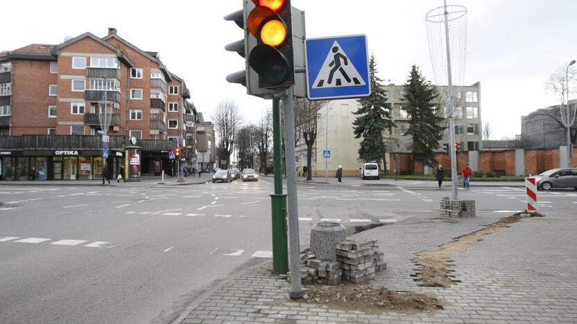 Eismo reguliavimas Manto ir S.Daukanto sankryžoje bus pakeistas savaitgalį.