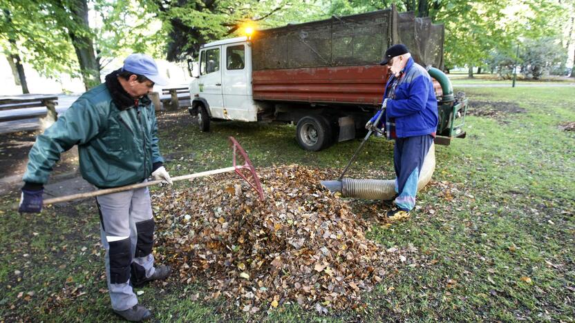 Darbas: ilgalaikiams bedarbiams bus siūloma valyti miesto viešąsias erdves ar kiemus.