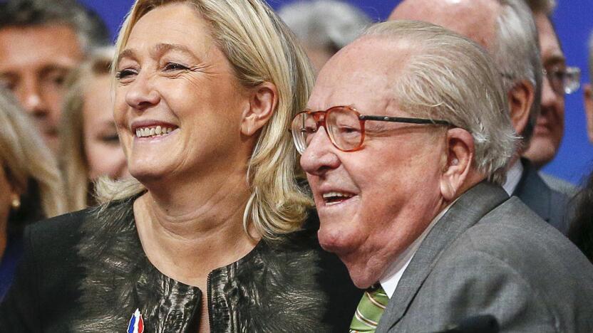 M. Le Pen su savo tėvu J. M. Le Penu