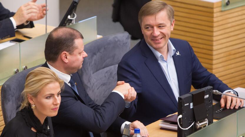 Greta Kildišienė, Saulius Skvernelis, Ramūnas Karbauskis