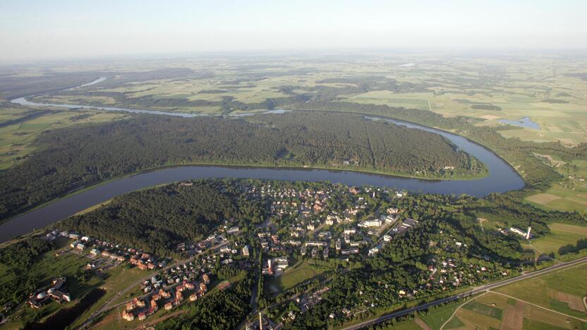 Nemuno kilpa ties Birštonu