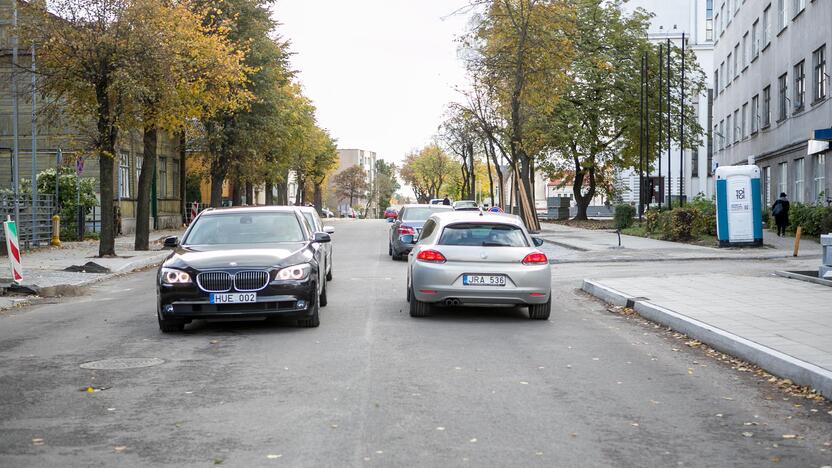 Po remonto atnaujintas eismas Žemaičių gatvės įkalne