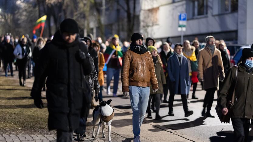 Vienybės ir solidarumo akcija „Laisvė šviečia“ Vilniuje